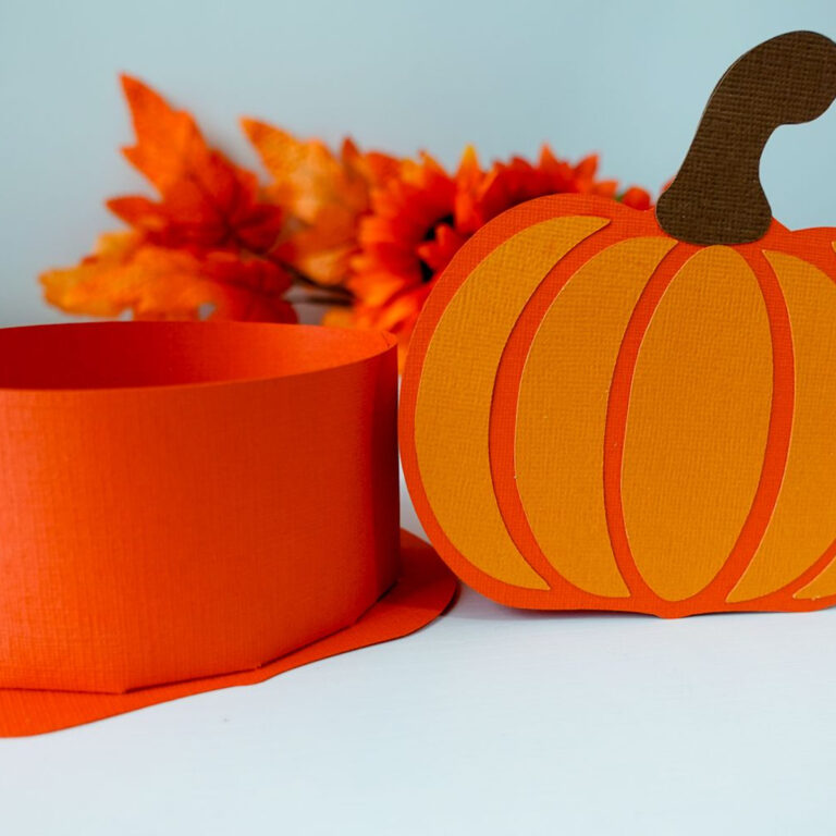 Free 3D Pumpkin SVG | Create a Paper Box for Fall with Cricut