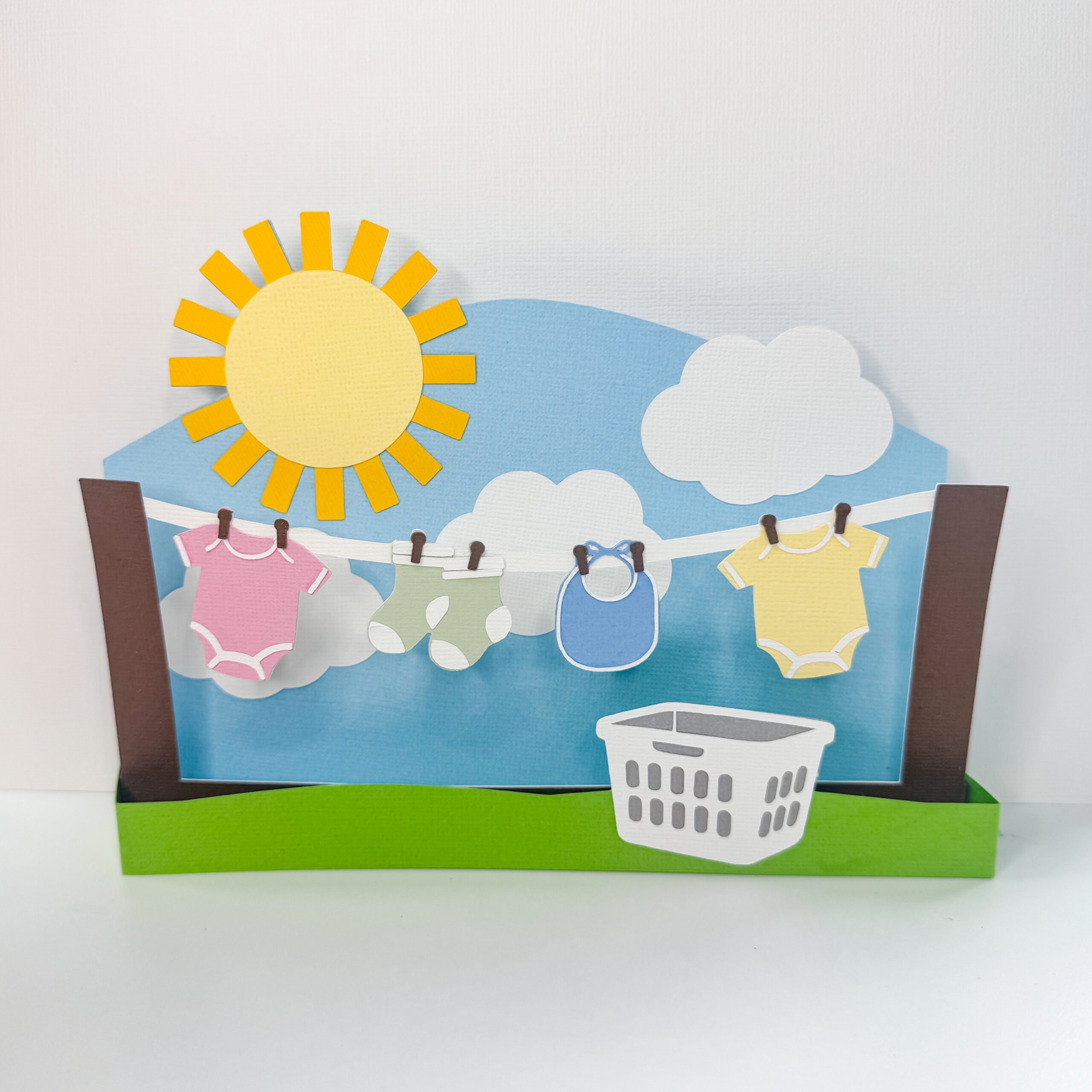 Free Baby Shower Card SVG | Cricut Box Card Tutorial