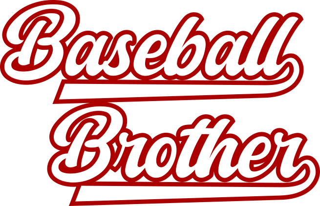 Baseball Brother SVG design with script lettering and sporty underline for Cricut shirts and baseball family apparel.