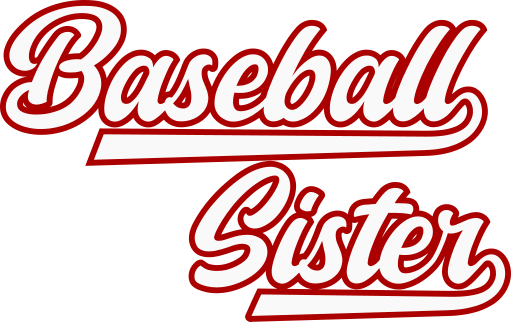 Baseball Sister SVG design with script lettering and sporty underline for Cricut shirts and baseball sibling apparel.