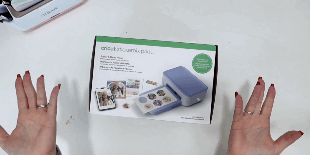 Cricut StickerPix Print machine box before unboxing