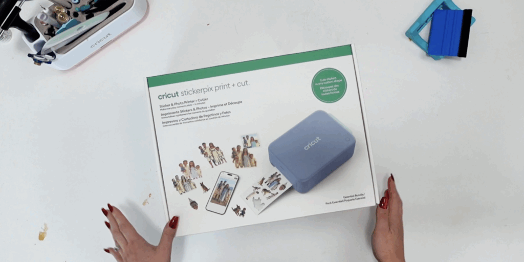 Cricut StickerPix Print + Cut machine box before unboxing